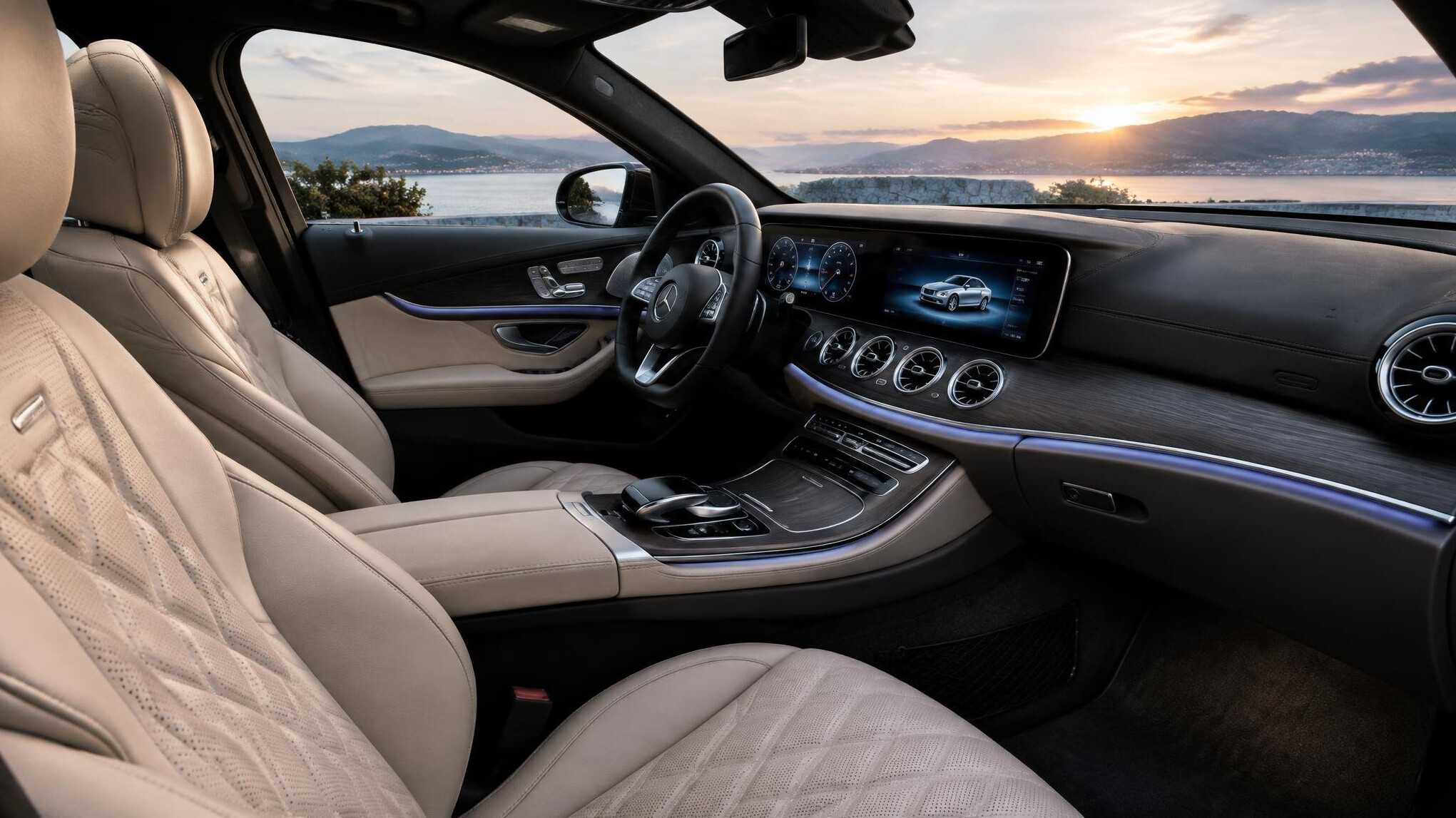 luxury car interior